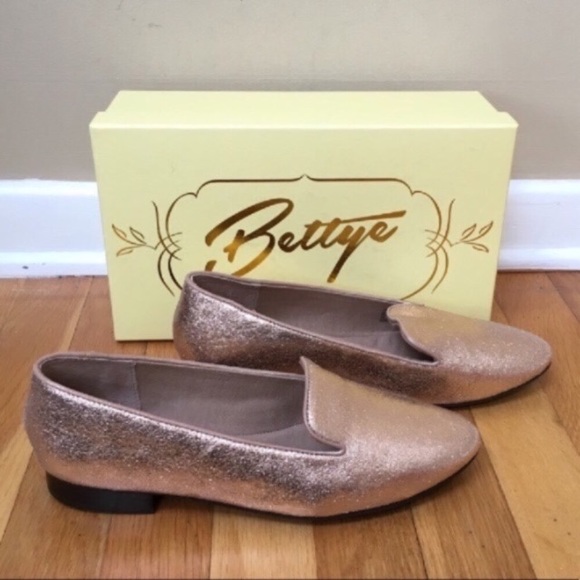 BETTYE MULLER Emmy Rose Gold Metallic Suede Loafer - Picture 3 of 8